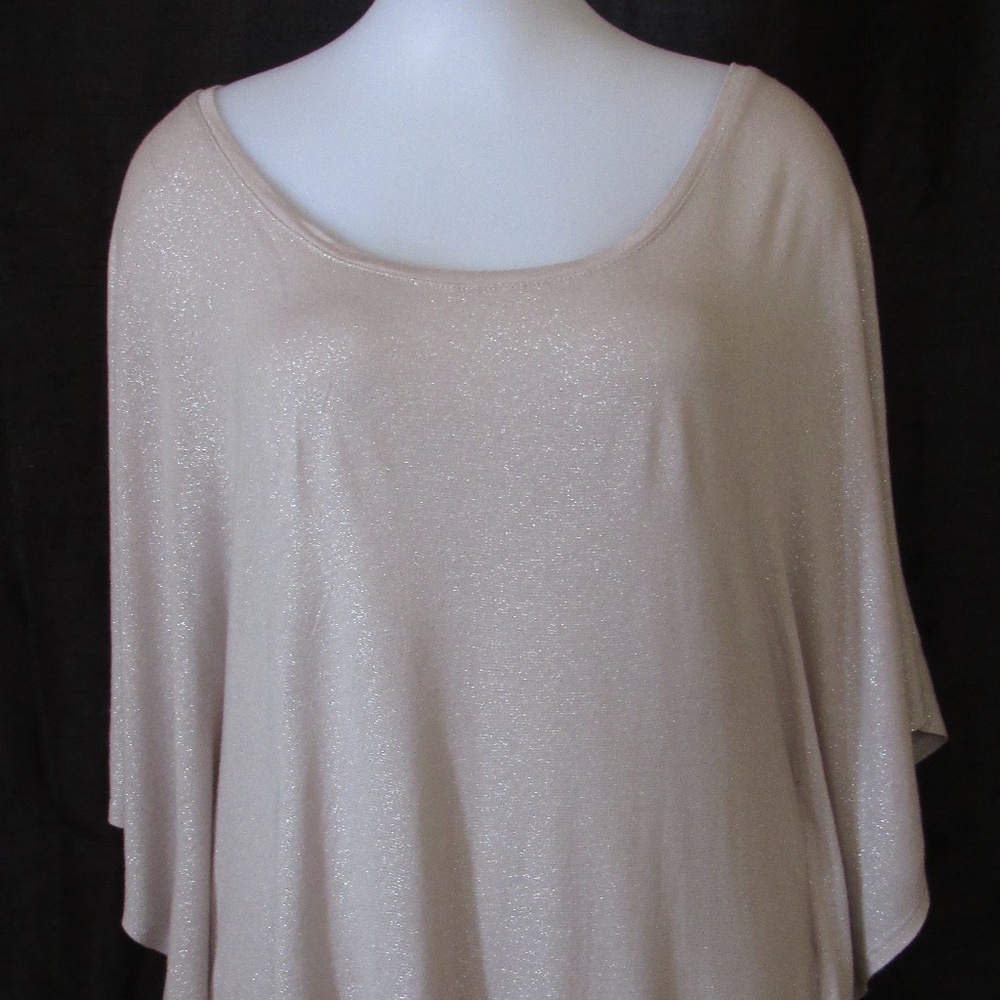 H&M XS Gold Shimmer Butterfly Short Sleeve Tops